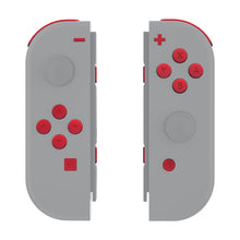 Load image into Gallery viewer, Custom Rose Red Solid Replacement Button Kit for Nintendo Switch Joy-Con (JoyCon) Controllers
