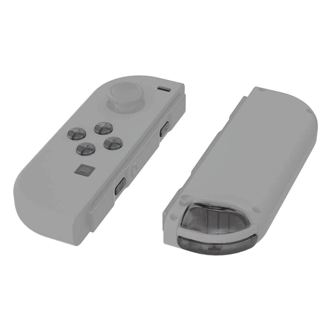 Custom Clear Smoke Replacement Button Kit for Nintendo Switch Joy-Con (JoyCon) Controllers