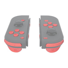 Load image into Gallery viewer, Custom Coral Pink Solid Replacement Button Kit for Nintendo Switch Joy-Con (JoyCon) Controllers