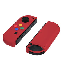 Load image into Gallery viewer, Custom Rose Red Solid Replacement Shell Housing Case for Nintendo Switch Joy-Con (JoyCon) Controllers With Matching Battery Tray
