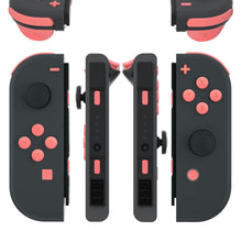 Load image into Gallery viewer, Custom Coral Pink Solid Replacement Button Kit for Nintendo Switch Joy-Con (JoyCon) Controllers