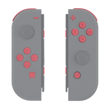 Load image into Gallery viewer, Custom Red Solid Replacement Button Kit for Nintendo Switch Joy-Con (JoyCon) Controllers