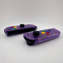Load image into Gallery viewer, New Custom Nintendo Switch Joy-Con Controllers Clear Transparent Atomic Purple SNES Super Famicom