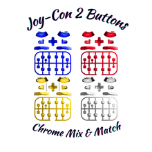 Load image into Gallery viewer, Nintendo Switch 2 Joy-Con Custom Chrome Replacement Buttons