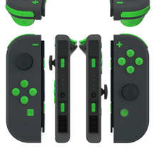 Load image into Gallery viewer, Custom Lime Green Solid Replacement Button Kit for Nintendo Switch Joy-Con (JoyCon) Controllers