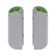 Load image into Gallery viewer, Custom Clear Green Replacement Button Kit for Nintendo Switch Joy-Con (JoyCon) Controllers