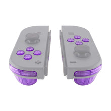 Load image into Gallery viewer, Custom Clear Purple Replacement Button Kit for Nintendo Switch Joy-Con (JoyCon) Controllers