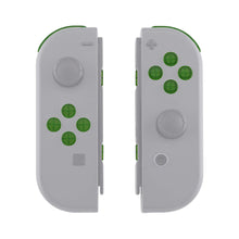 Load image into Gallery viewer, Custom Clear Green Replacement Button Kit for Nintendo Switch Joy-Con (JoyCon) Controllers