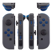 Load image into Gallery viewer, Custom Clear Blue Replacement Button Kit for Nintendo Switch Joy-Con (JoyCon) Controllers