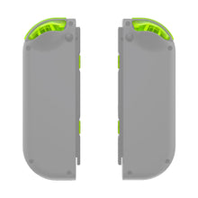 Load image into Gallery viewer, Custom Clear Lime Green Replacement Button Kit for Nintendo Switch Joy-Con (JoyCon) Controllers
