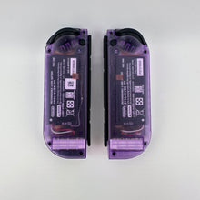 Load image into Gallery viewer, New Custom Nintendo Switch Joy-Con Controllers Clear Transparent Atomic Purple SNES Super Famicom
