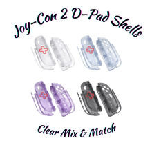Load image into Gallery viewer, Nintendo Switch 2 Joy-Con Custom Clear D-Pad Replacement Shells
