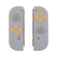Load image into Gallery viewer, Custom Deep Yellow Solid Replacement Button Kit for Nintendo Switch Joy-Con (JoyCon) Controllers
