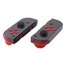 Load image into Gallery viewer, Custom Clear Red Replacement Button Kit for Nintendo Switch Joy-Con (JoyCon) Controllers
