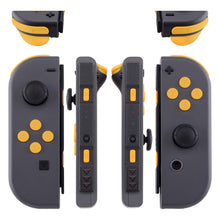 Load image into Gallery viewer, Custom Deep Yellow Solid Replacement Button Kit for Nintendo Switch Joy-Con (JoyCon) Controllers
