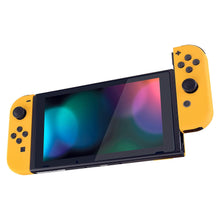 Load image into Gallery viewer, Custom Deep Yellow Solid Replacement Shell Housing Case for Nintendo Switch Joy-Con (JoyCon) Controllers With Black Battery Tray

