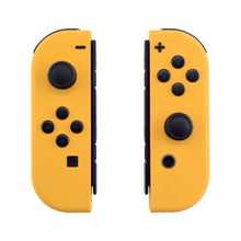 Load image into Gallery viewer, Custom Deep Yellow Solid Replacement Shell Housing Case for Nintendo Switch Joy-Con (JoyCon) Controllers With Black Battery Tray
