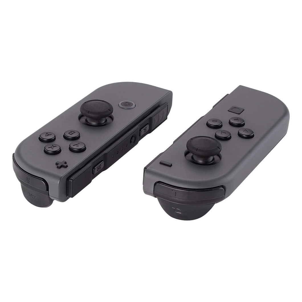 Custom Black Solid Replacement Button Kit for Nintendo Switch Joy-Con (JoyCon) Controllers
